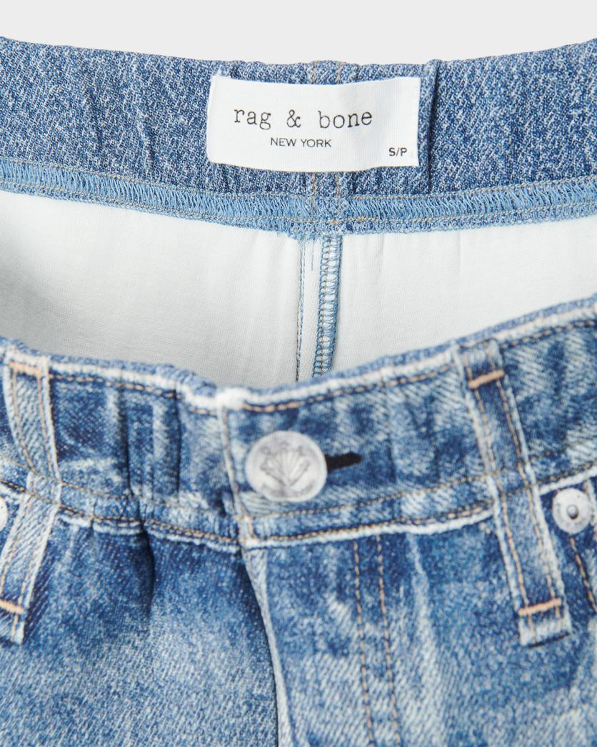 rag & bone rb Miramar Mallow High-Rise Wide-Leg Jeans | Neiman Marcus