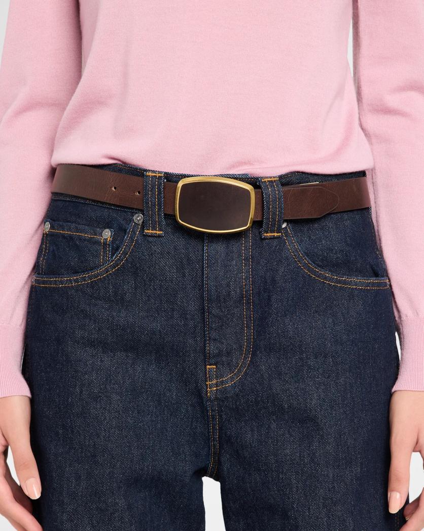 rag & bone Wyatt Inlay Leather Belt | Neiman Marcus