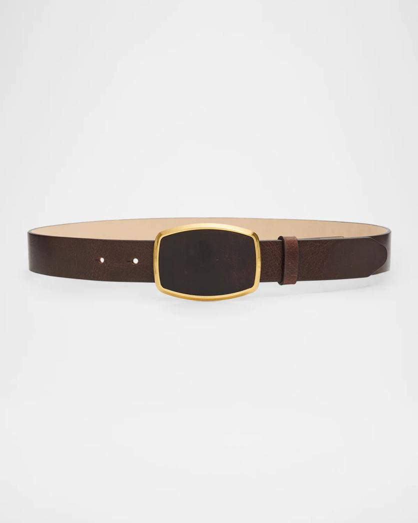 rag & bone Wyatt Inlay Leather Belt | Neiman Marcus