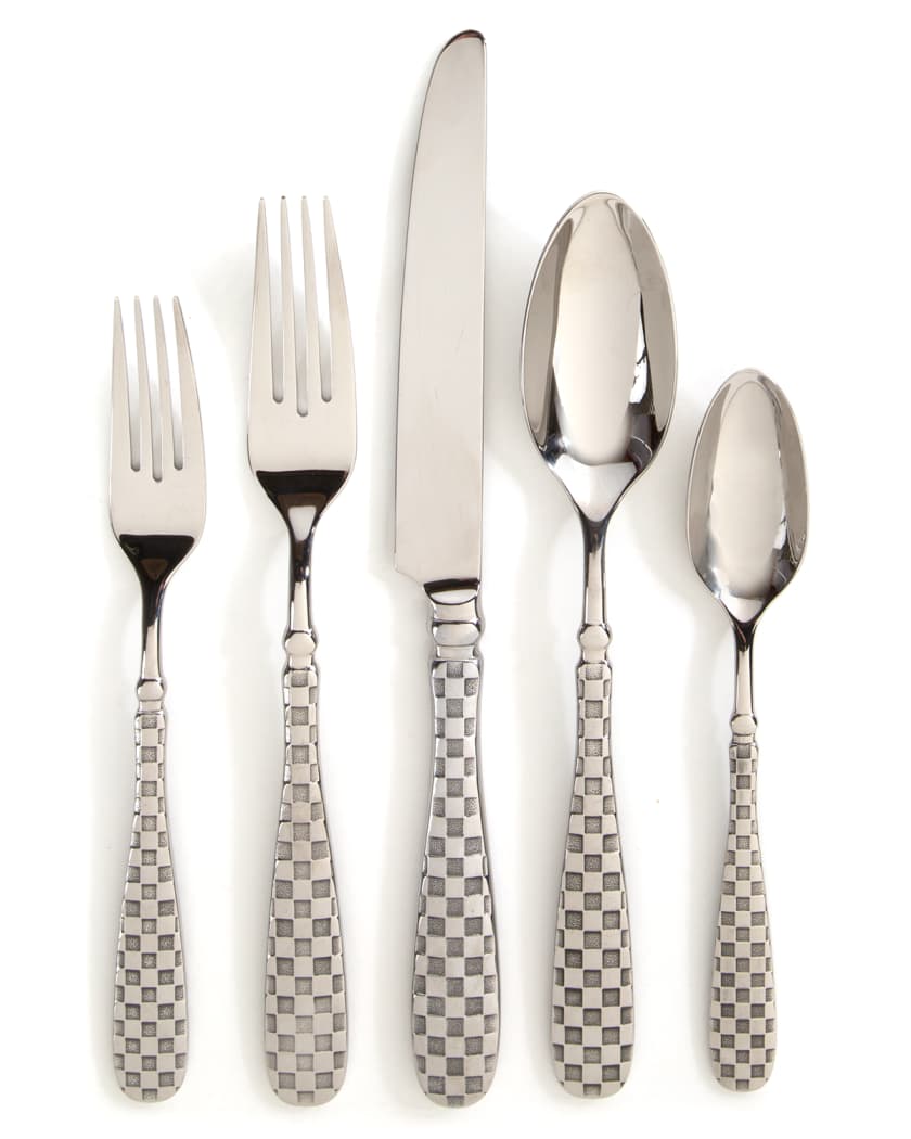 5-Piece Check Flatware Place Setting