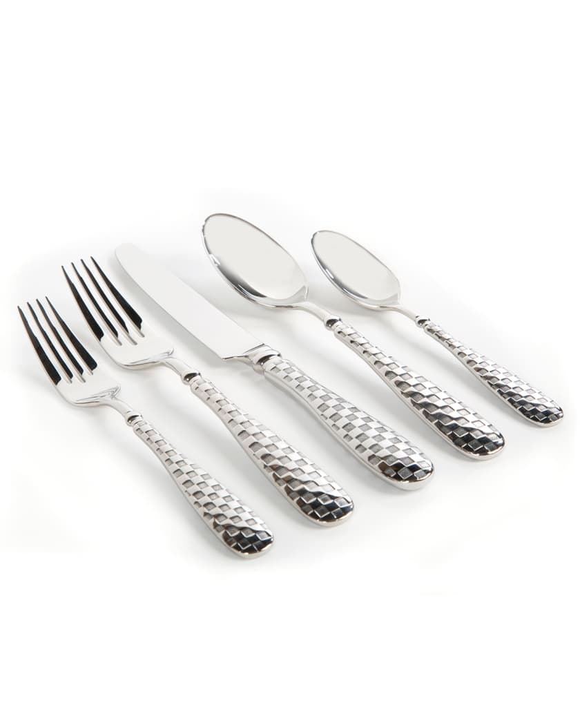 5-Piece Check Flatware Place Setting