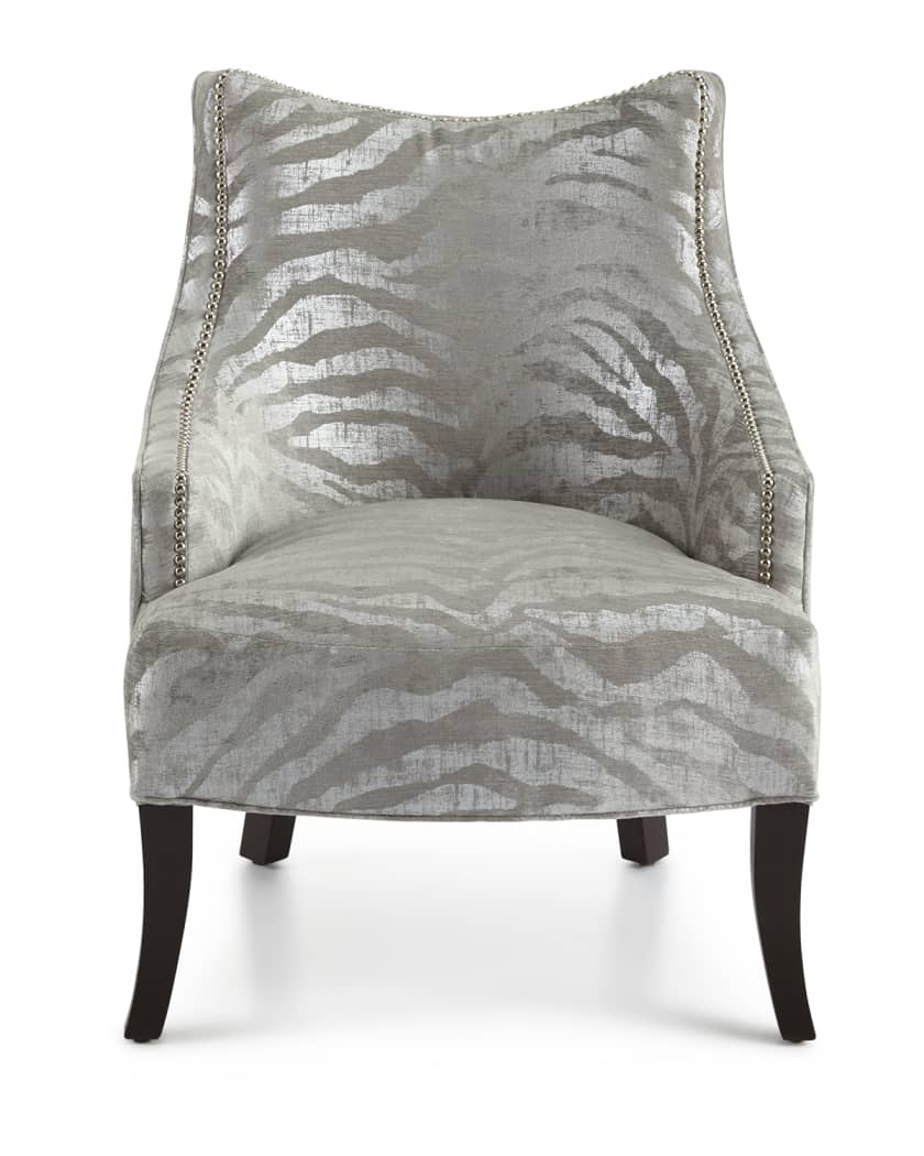 Grey animal 2025 print chair