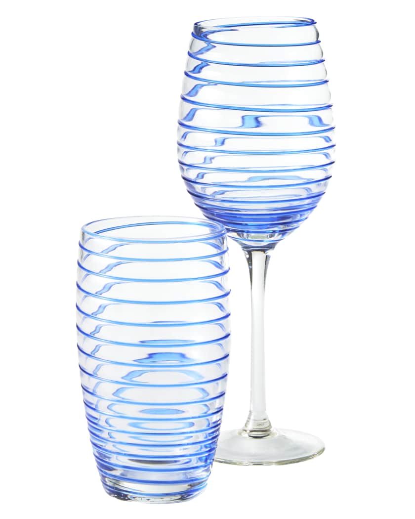 Neiman Marcus Spiral Wine Glasses, Set of 4 and Matching Items