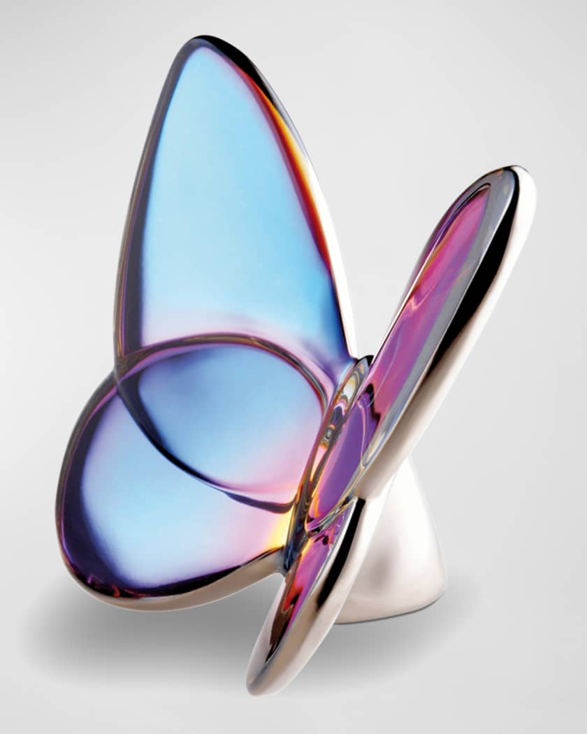 2.5" Lucky Crystal Blue Scarabee Butterfly