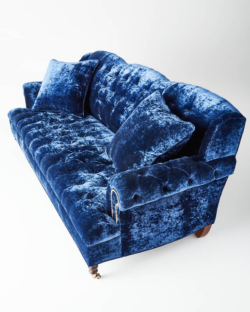 Crushed velvet sofa and chair hotsell