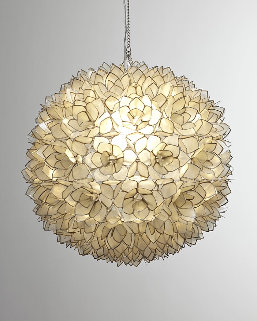 Capiz shell ceiling light deals