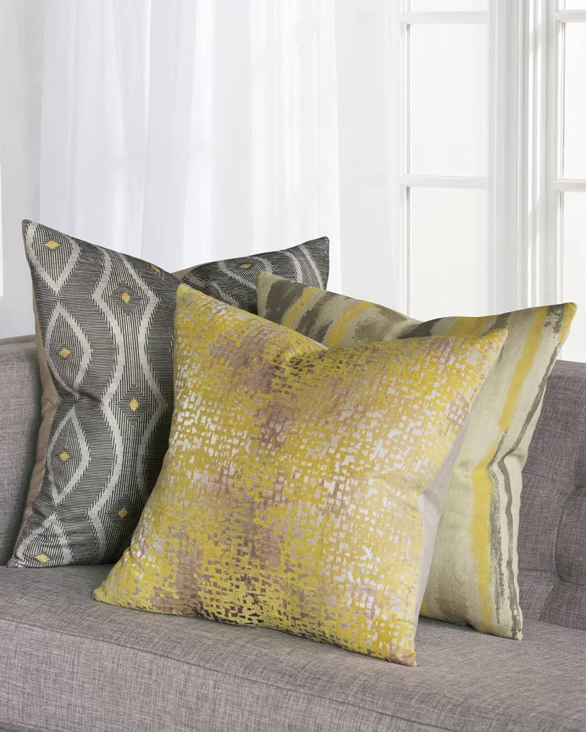Eastern Accents Echo Ochre Decorative Pillow Neiman Marcus