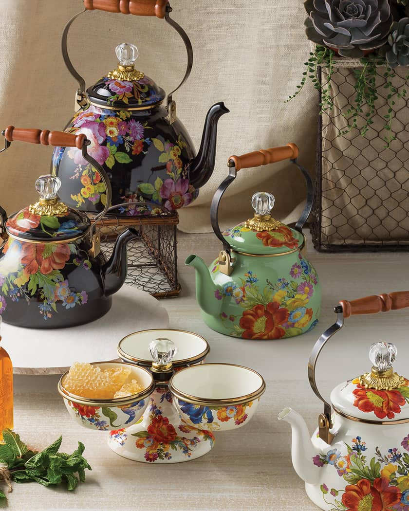 Flower Market Whistling Tea Kettle