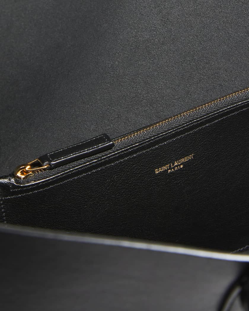 Shopping Bag East-West Tote in Smooth Leather