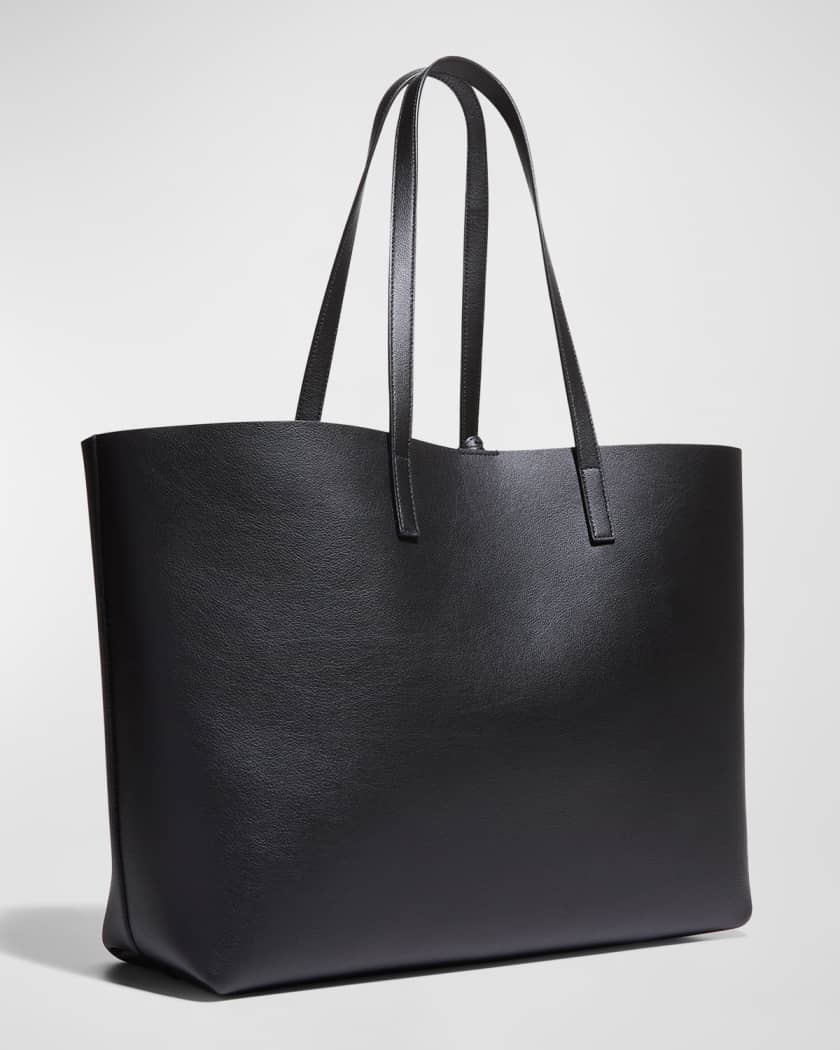 Shopping Bag East-West Tote in Smooth Leather