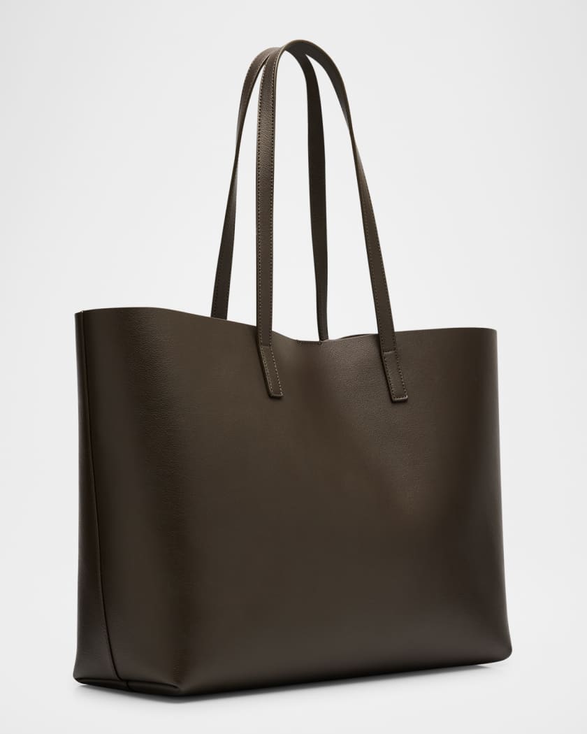 Shopping Bag East-West Tote in Smooth Leather