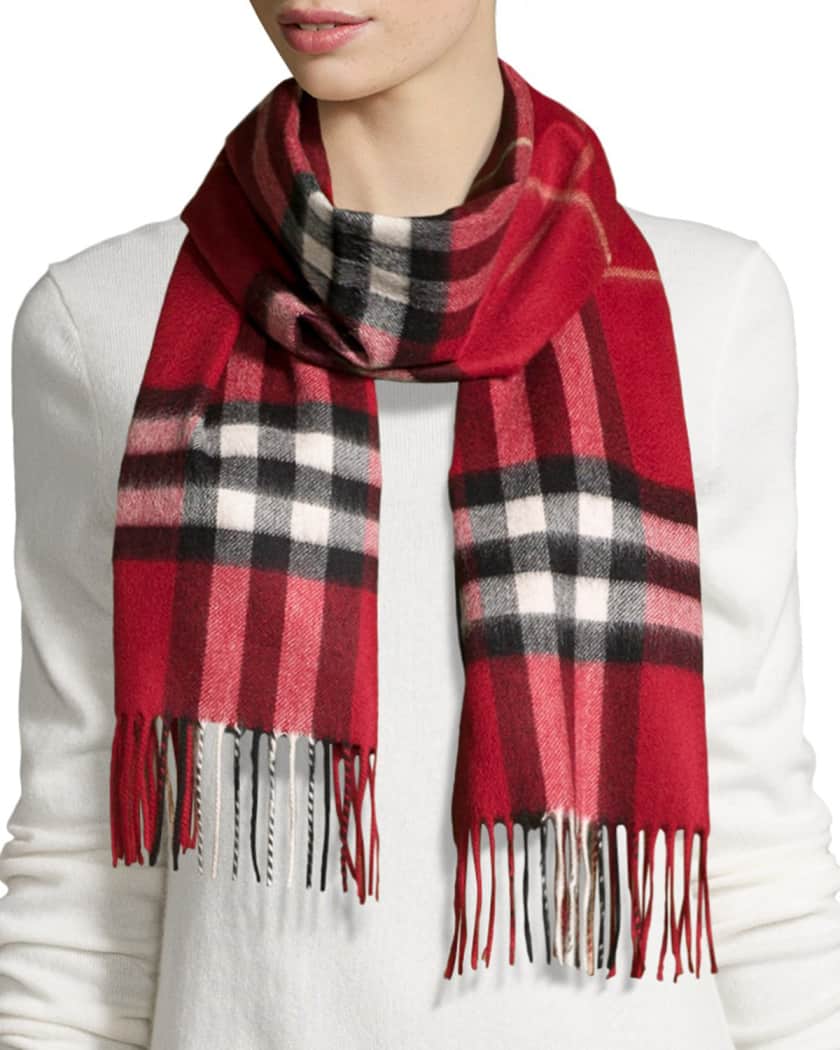 Giant Check Cashmere Scarves Neiman Marcus