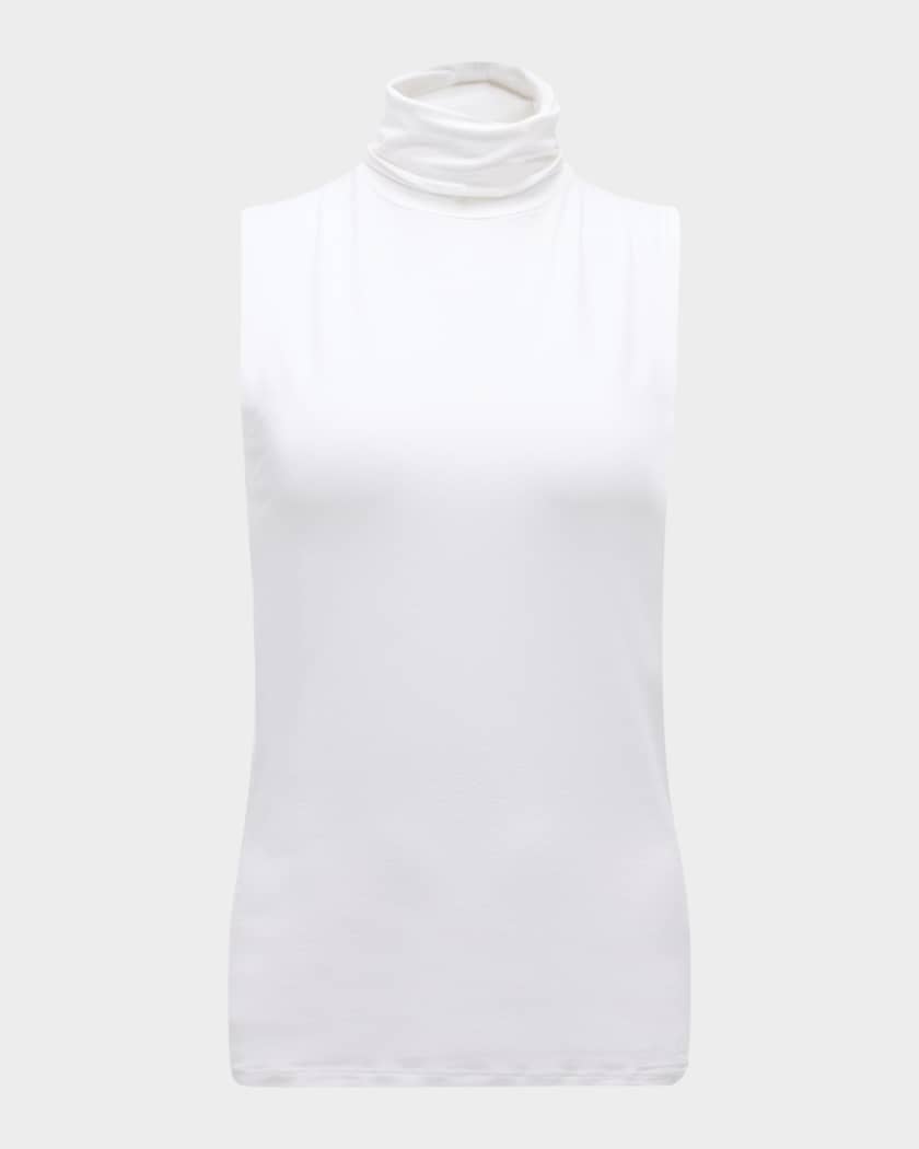 Stretch Viscose Off-back Crop Top