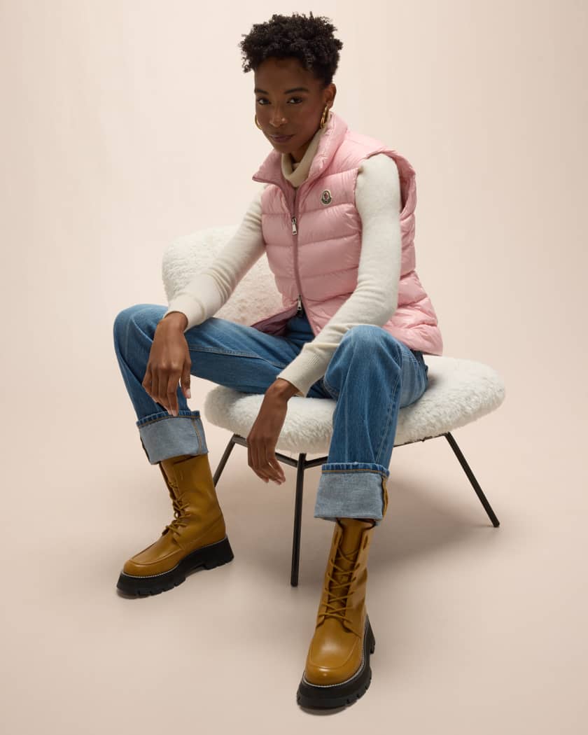 Ghany shiny cheap quilted puffer vest