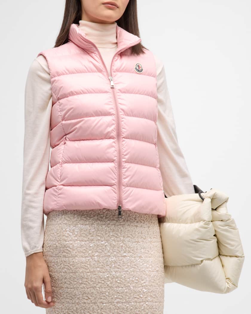 Ghany Shiny Quilted Puffer Vest