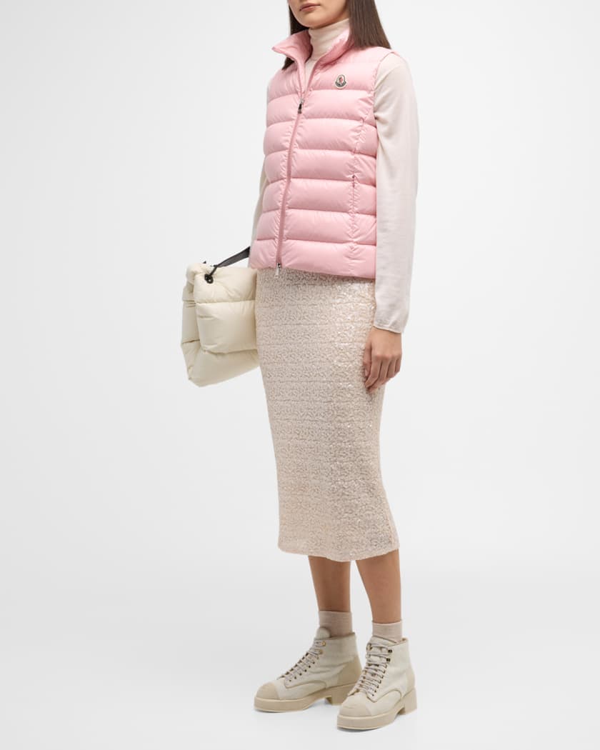 Ghany Shiny Quilted Puffer Vest