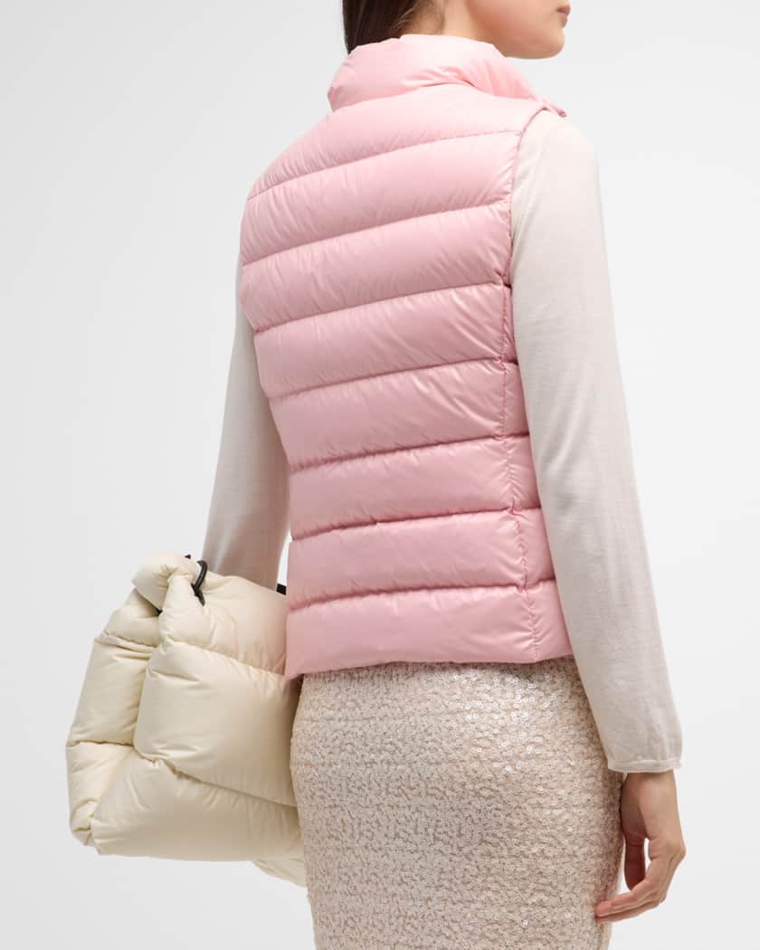 Ghany shiny quilted puffer vest on sale