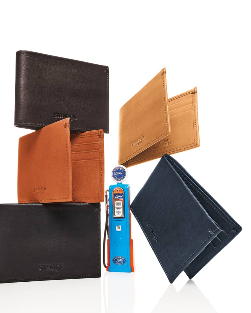 Men's Slim Leather Bifold Wallet