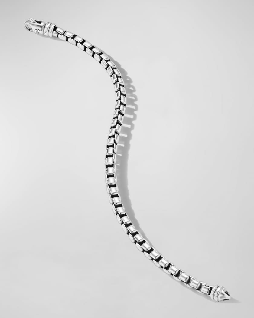 David Yurman Large Box Chain Bracelet Silver