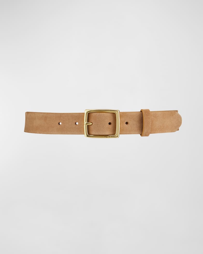 Rag Bone Suede Boyfriend Belt Camel Neiman Marcus