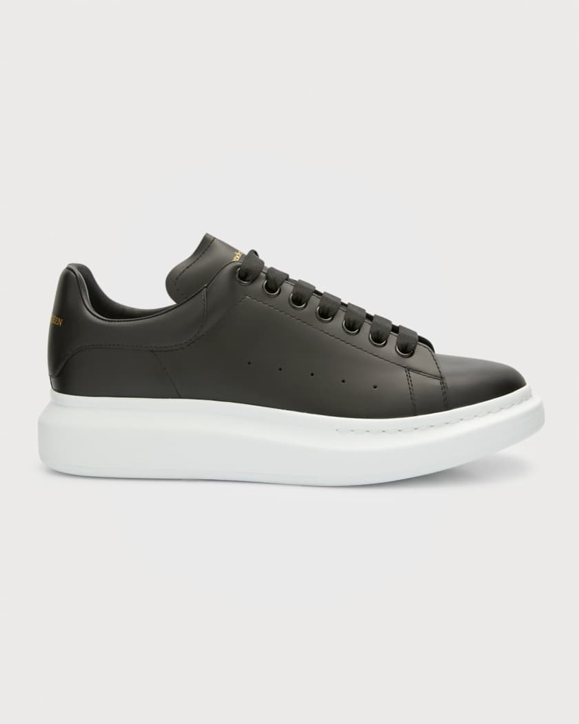 McQueen Men's Oversized Larry Bicolor Leather Sneakers Neiman Marcus