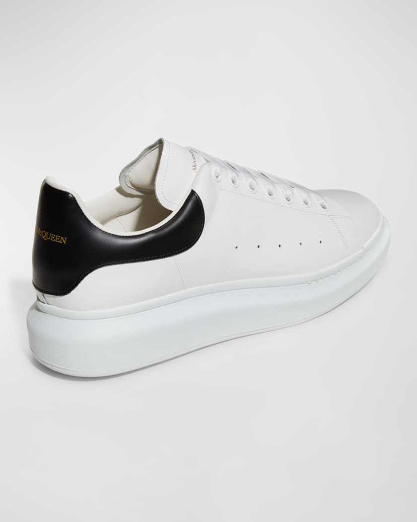 Alexander McQueen Men's Oversized Larry Leather Platform Sneakers with  Metallic Back - Bergdorf Goodman