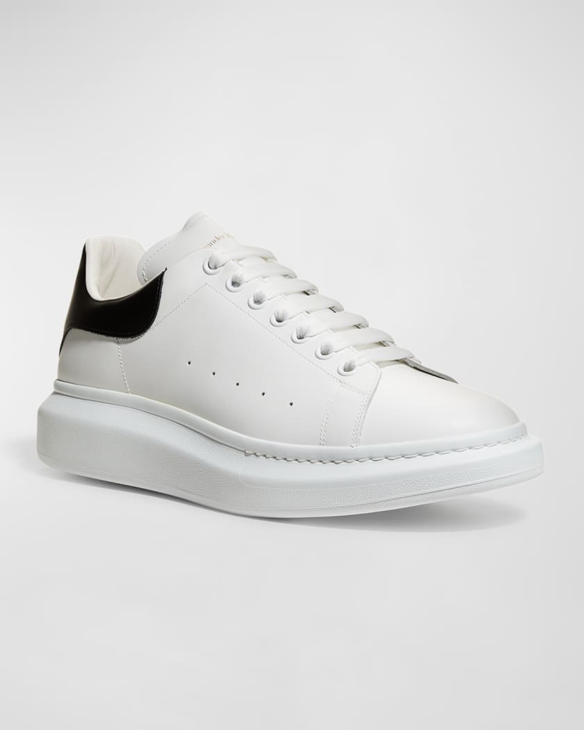 Alexander McQueen Red/White Leather Larry Oversized Low Top