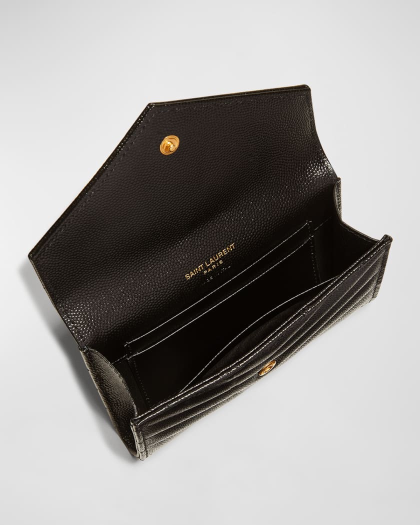 Saint Laurent Black Monogram small wallet