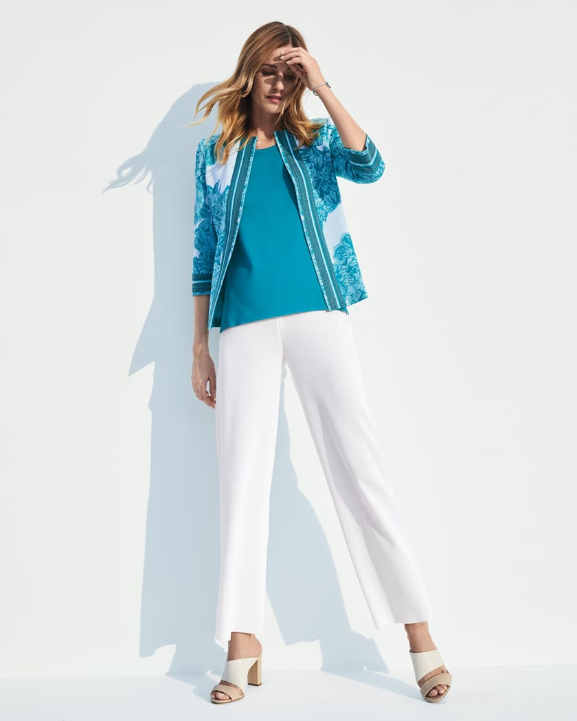 Textured Cascade Jacket Neiman Marcus