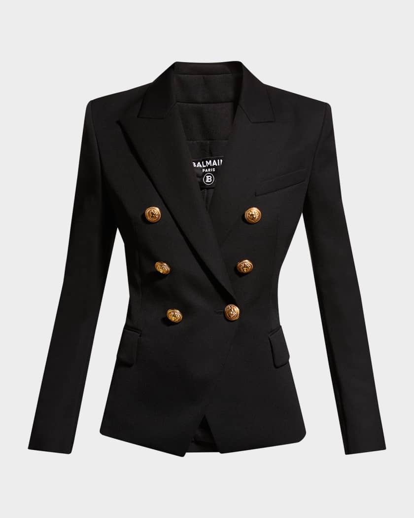 Poleret Græder fotoelektrisk Balmain Classic Double-Breasted Blazer | Neiman Marcus