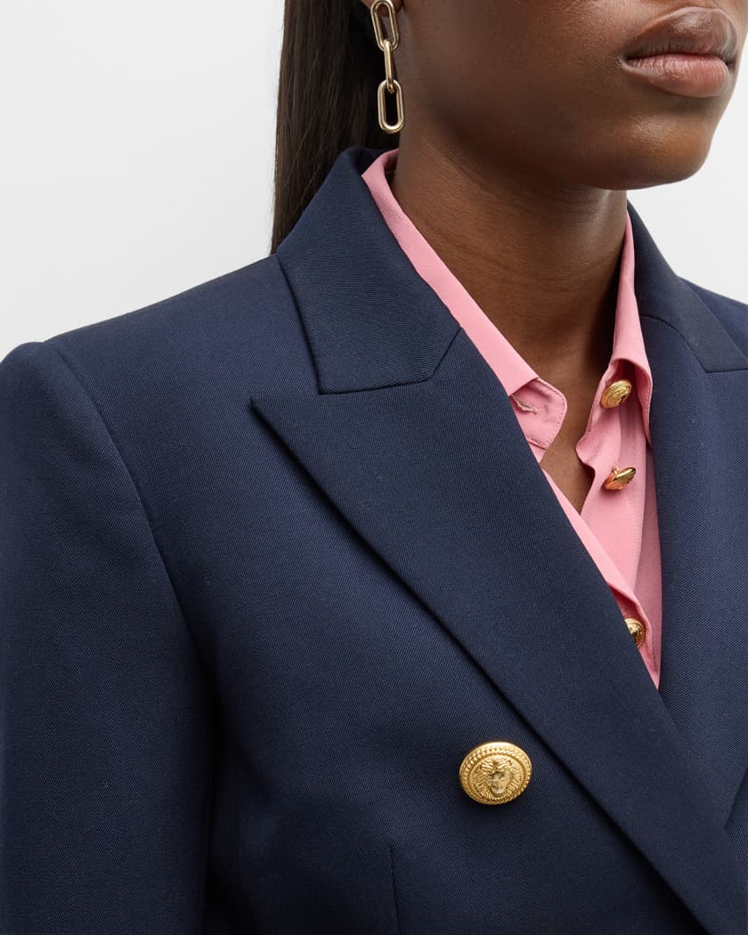 Balmain Classic Double Breasted Blazer Neiman Marcus