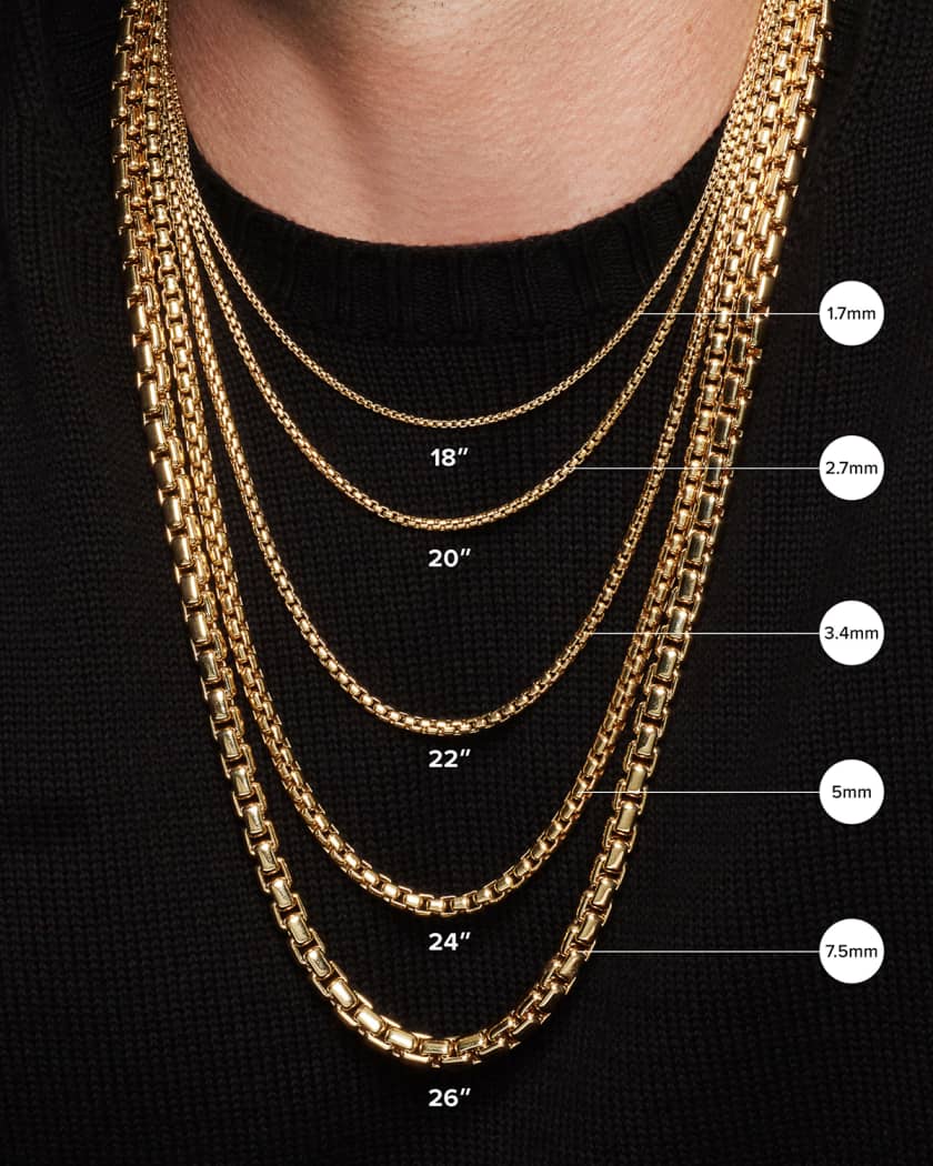David yurman box chain necklace discount