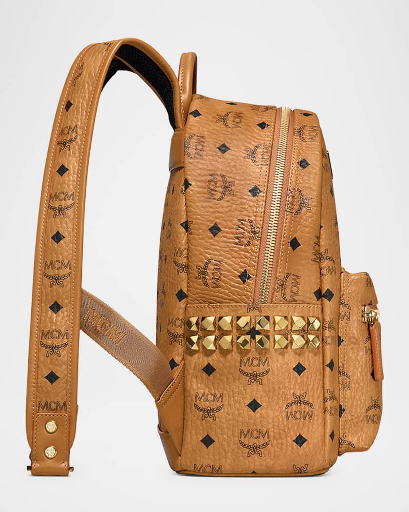 MCM Stark Visetos Small Side-Stud Backpack | Neiman Marcus