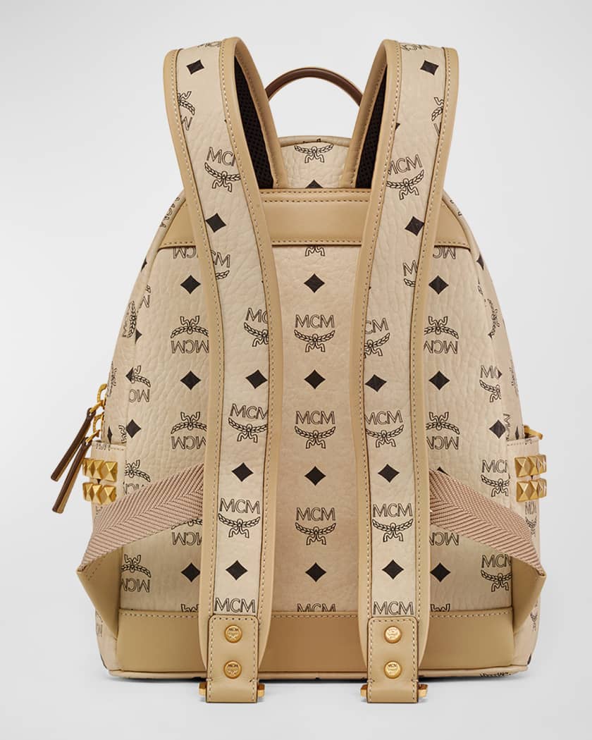 MCM Stark Visetos Small Side Stud Backpack Neiman Marcus