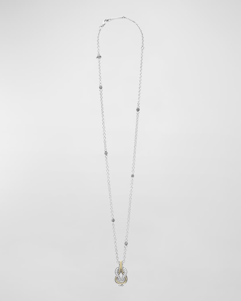 Chanel Style White Pearl Heart Inlaid Zircon Necklace