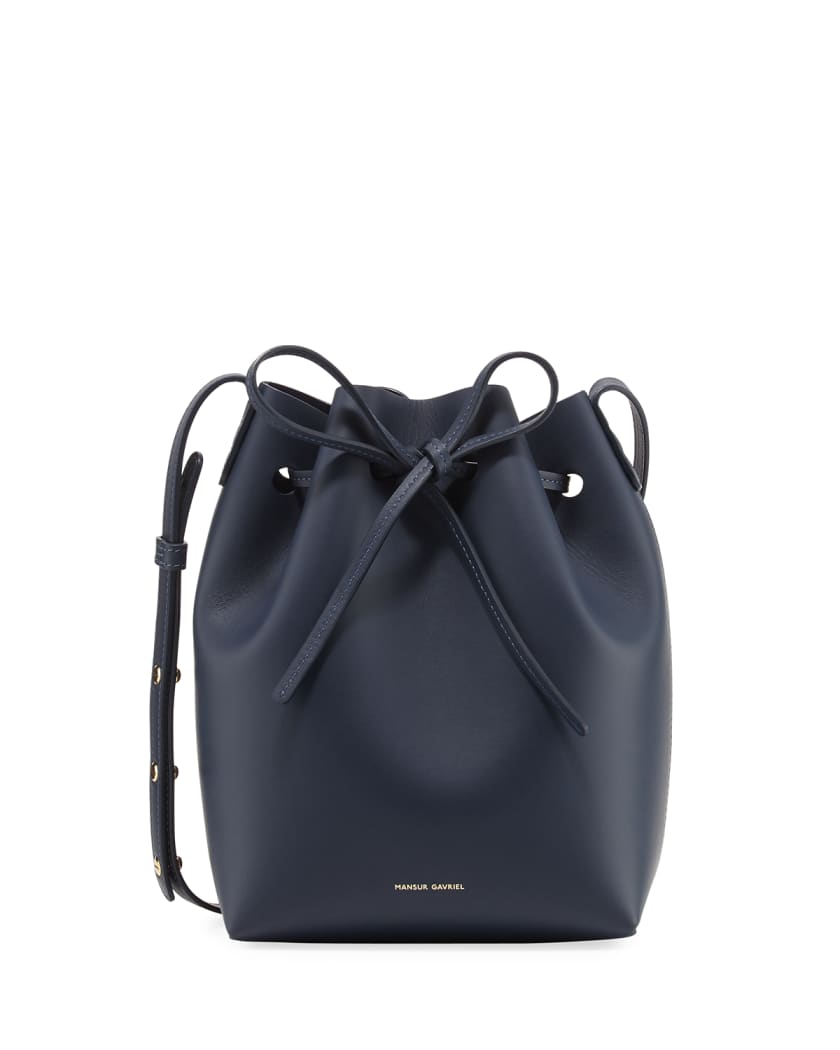 Belle Rose Leather Backpack Bucket Purse black/brown leather adjustable  strap