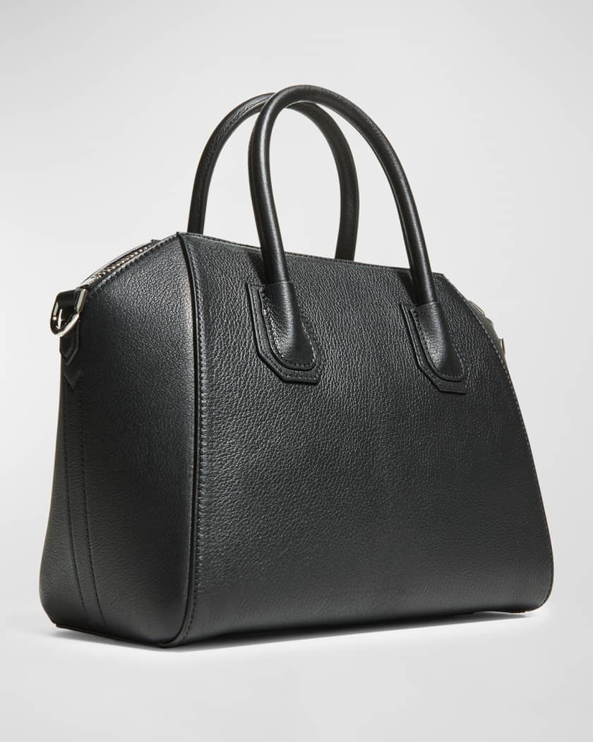 Givenchy Medium Antigona Black Sugar Leather Satchel Bag