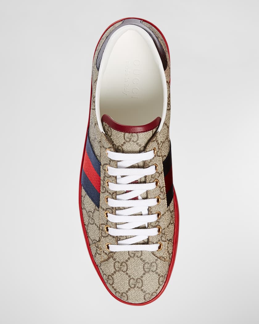 Gucci Men's Ace GG Supreme Sneakers | Neiman Marcus