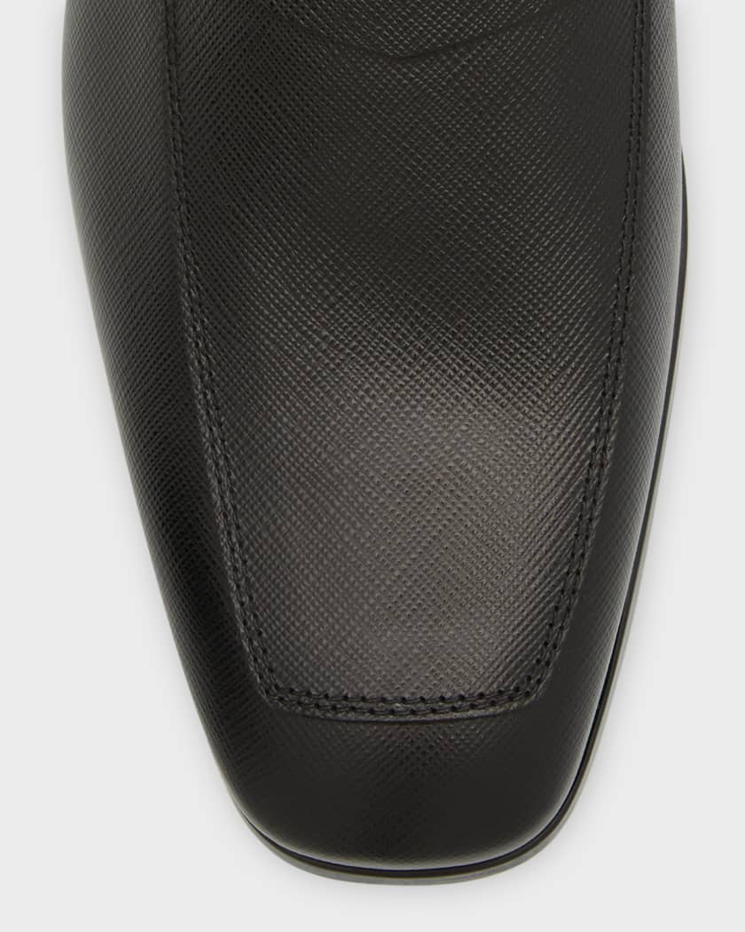 Saffiano Leather Penny Loafer