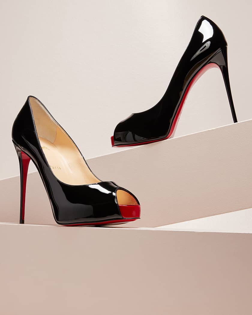 New Very Prive Patent Red Sole Pumps