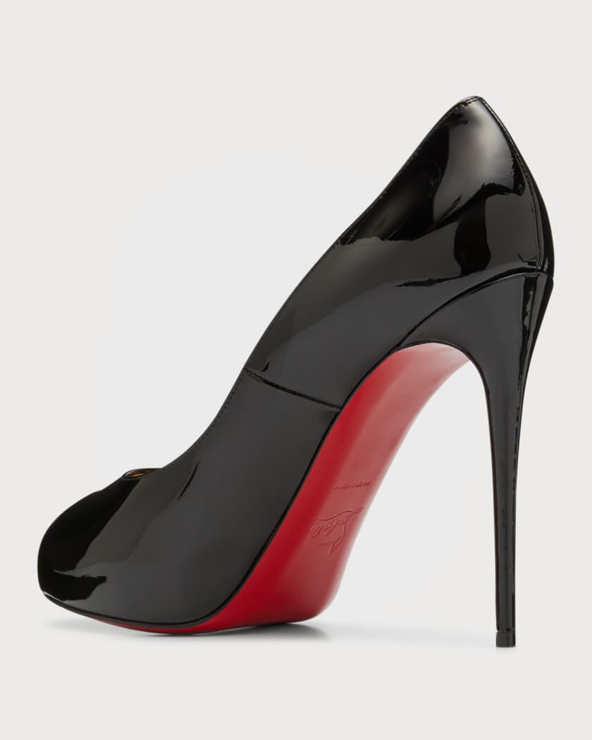 Christian Louboutin New Very Prive Patent Red Sole Pumps Marcus