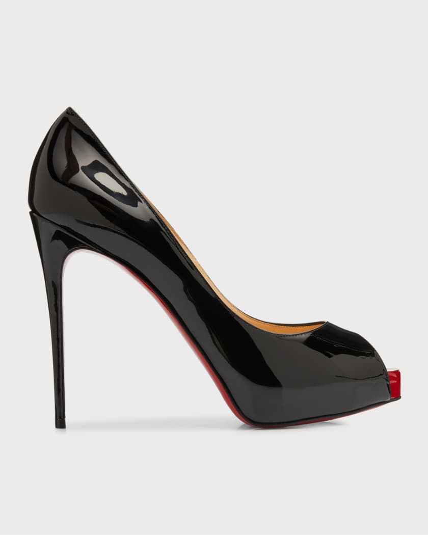 Christian Louboutin New Very Prive Patent Red Sole Pumps Marcus