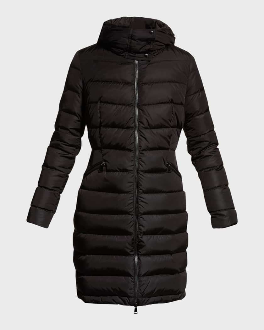 Flammette High-Neck Puffer Coat