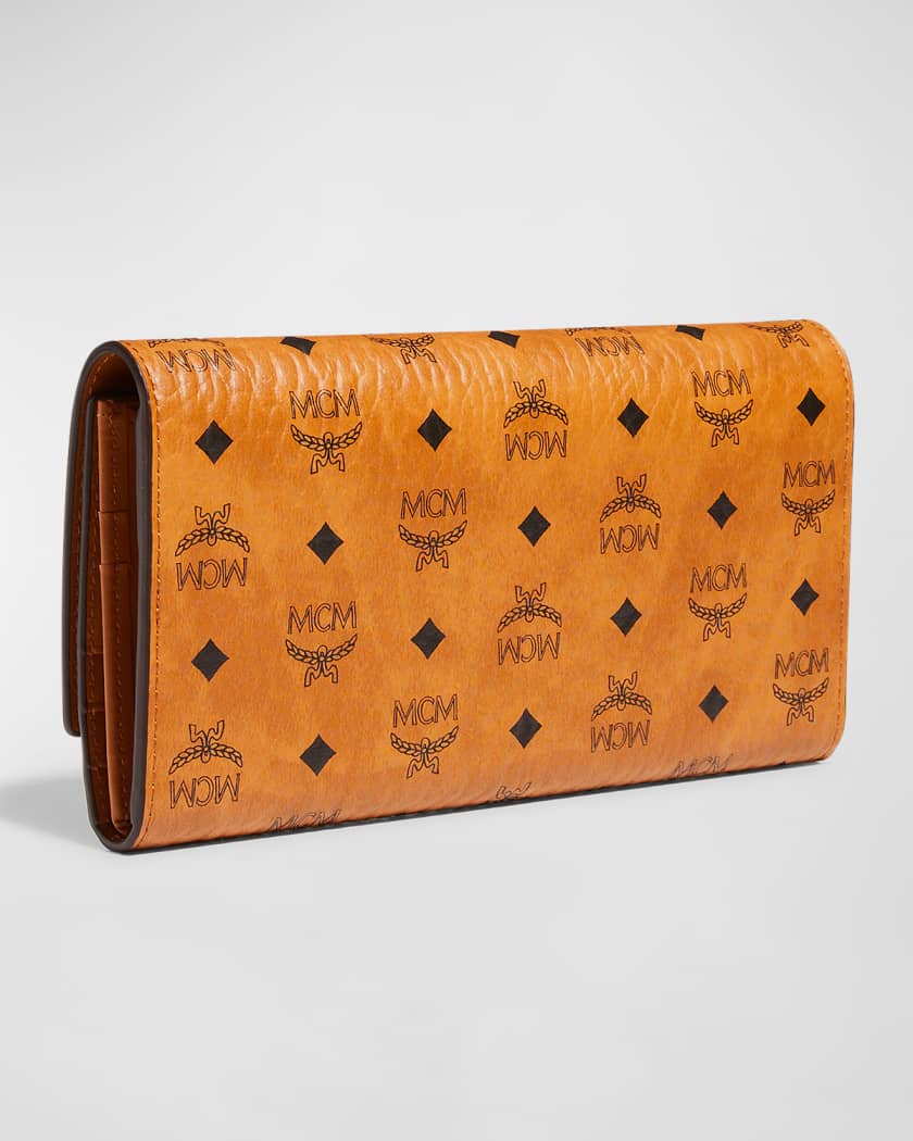 MCM Original Visetos Trifold Wallet