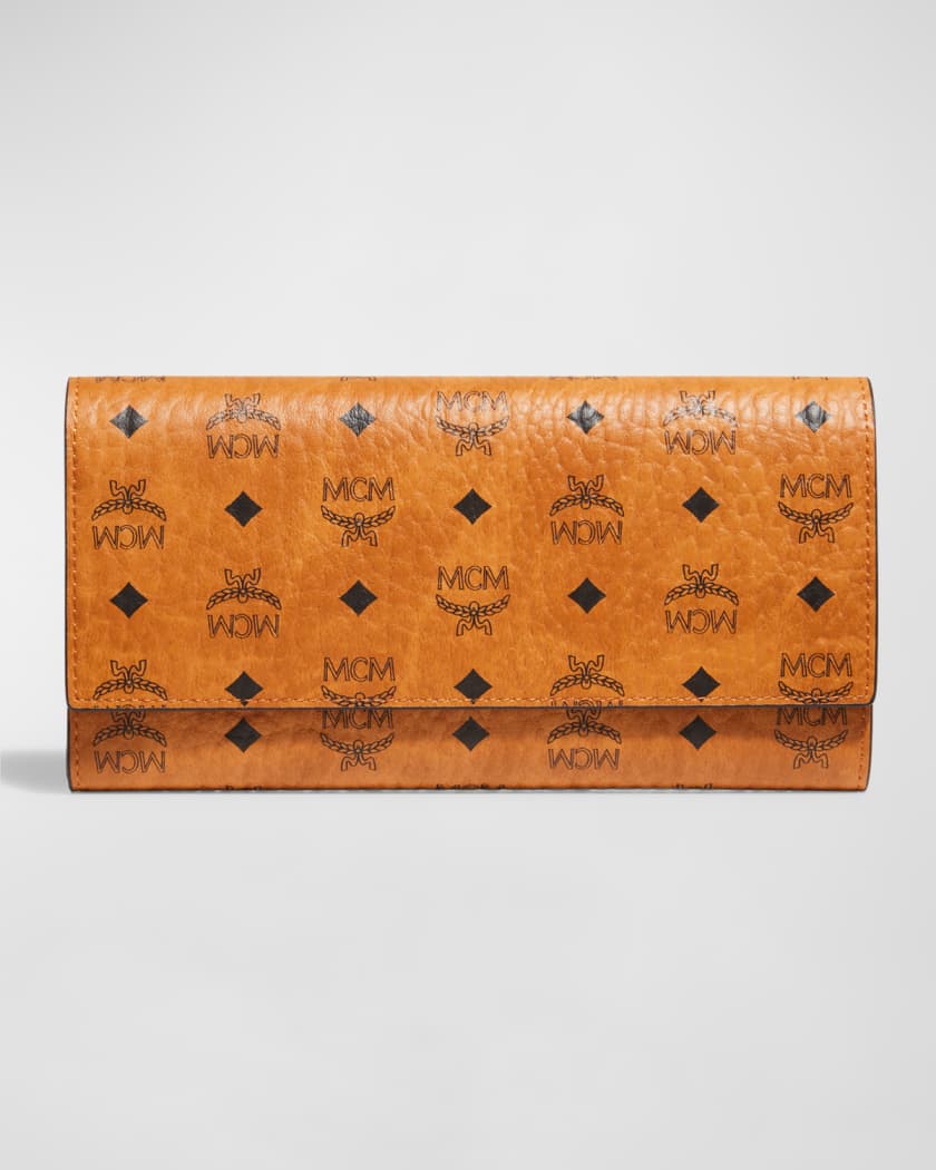 MCM Original Visetos Trifold Wallet