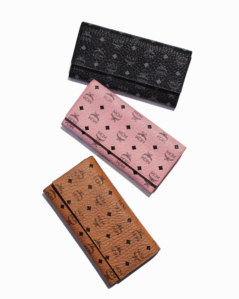 Three fold wallet in visetos clearance original