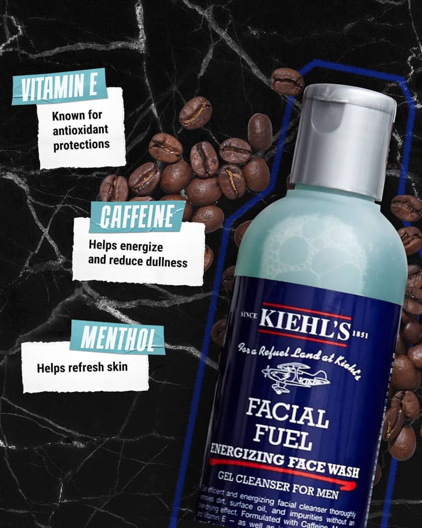 Kiehl's Facial Fuel Energizing Face Wash Gel Cleanser 16.9oz (500ml)