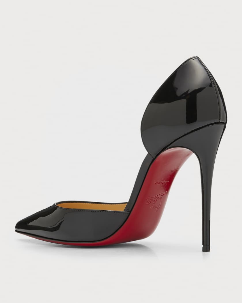 Iriza Patent Open Side Red Sole Pump