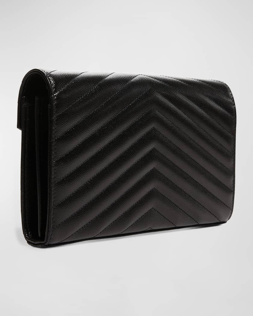 Ysl monogram chain wallet black hotsell
