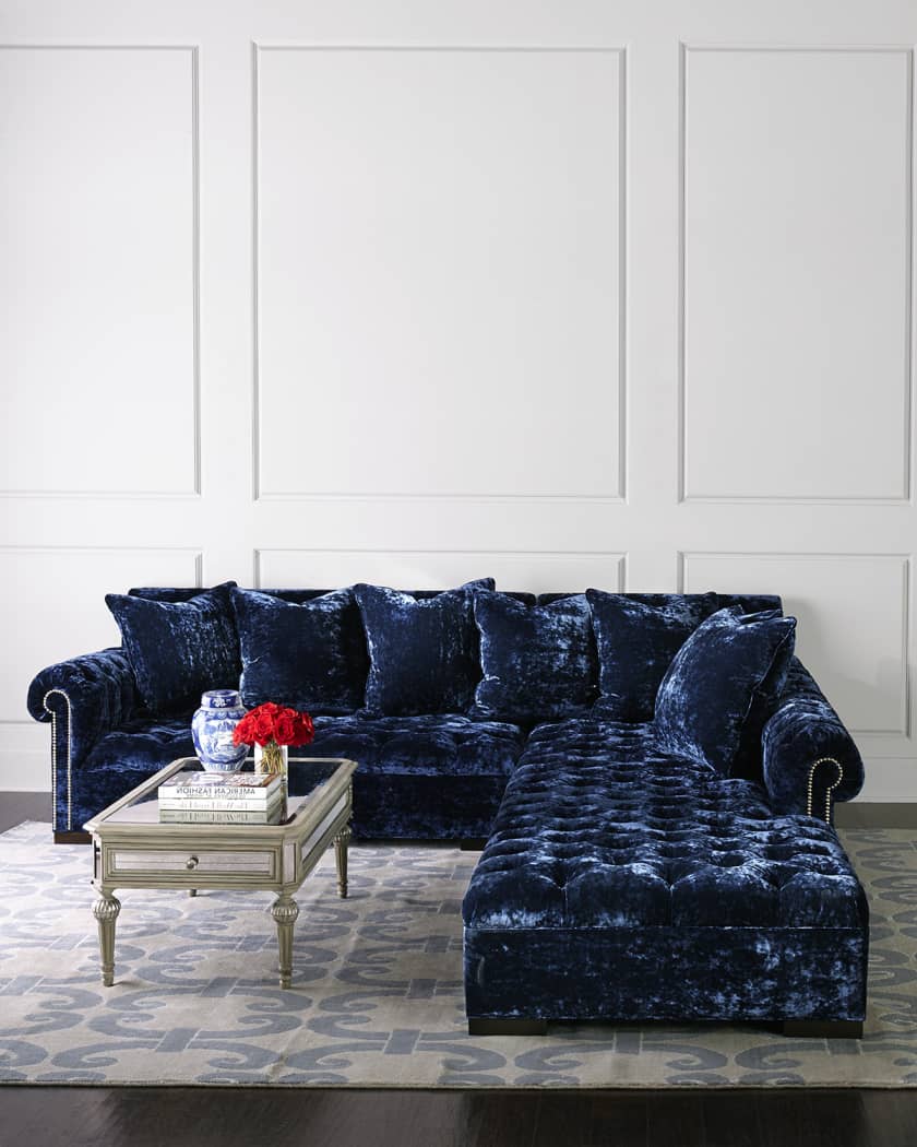 Crushed velvet chaise cheap